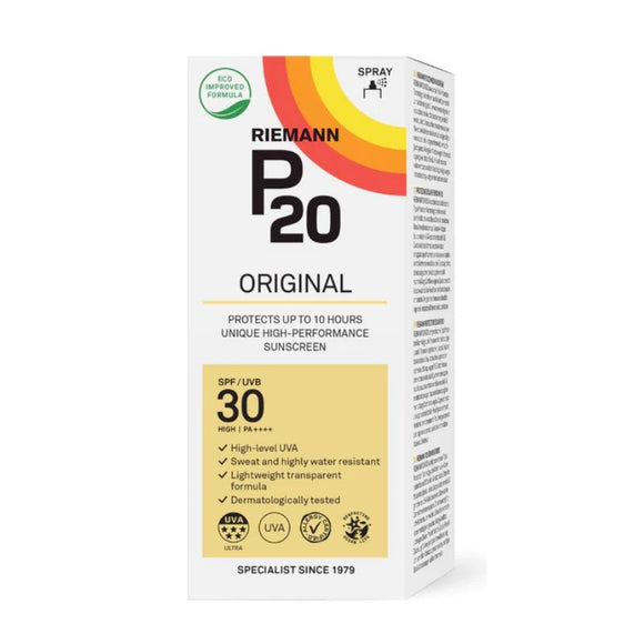 P20 Original Sun Protection SPF30 Spray 175ml - O'Sullivans Pharmacy - Suncare & Travel - 5701943102541