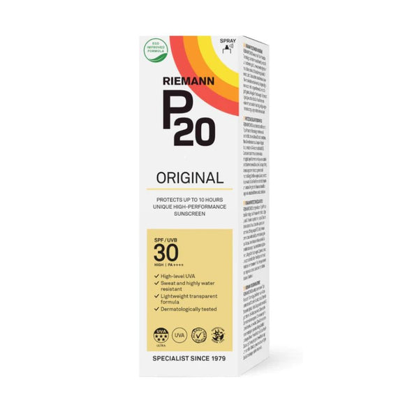 P20 Original Sun Protection SPF30 Spray 85ml - O'Sullivans Pharmacy - Suncare & Travel - 5701943102527