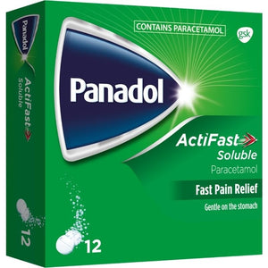 Panadol Actifast Soluble Tablets 12 Pack - O'Sullivans Pharmacy - Medicines & Health -