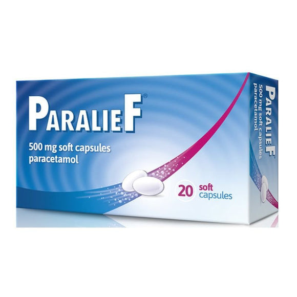 Paralief 500mg 20 Soft Paracetamol Capsules - O'Sullivans Pharmacy - Medicines & Health - 5099562225858