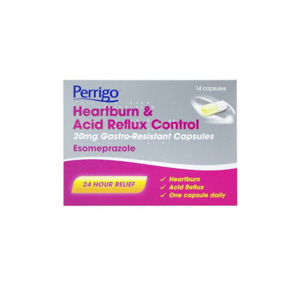 Perrigo Heartburn & Acid Reflux Control Caps 20mg - O'Sullivans Pharmacy - Medicines & Health - 5012616266454