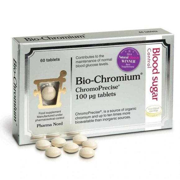 Pharmanord Bioactive Chromium 60 Tablets - O'Sullivans Pharmacy - Vitamins - 5709976061200