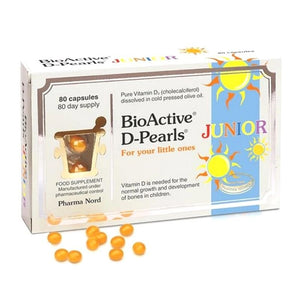 Pharmanord Bioactive D-Pearls Junior 80 Capsules - O'Sullivans Pharmacy - Vitamins - 5709976134201