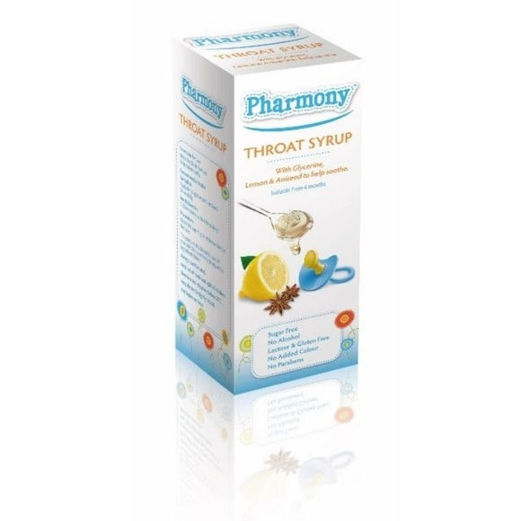 Pharmony Throat Syrup 100ml - O'Sullivans Pharmacy - Medicines & Health -