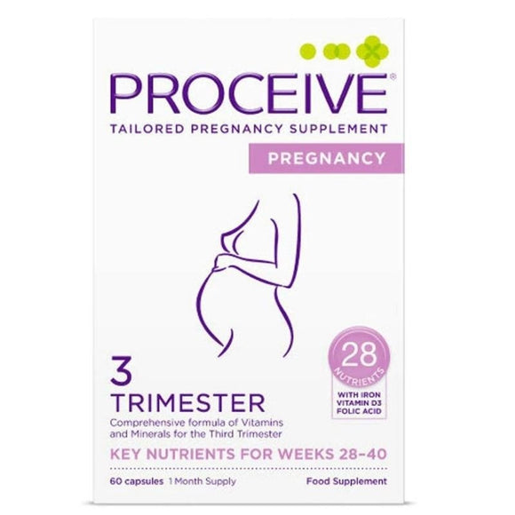 Proceive Pregnancy Trimester Three 60 Capsules - O'Sullivans Pharmacy - Vitamins - 5391536010072