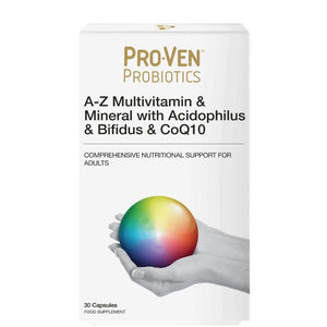 Proven Probiotics A Z Multivitamin Plus Minerals Acidophilus Bifidus COQ10 Capsules 30 Pack - O'Sullivans Pharmacy - Vitamins - 5034268004192