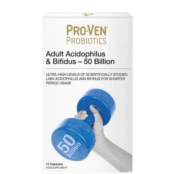 Proven Probiotics Adult Acidophilus And Bifidus 50 Billion Capsules 14 Pack - O'Sullivans Pharmacy - Vitamins - 5034268004345