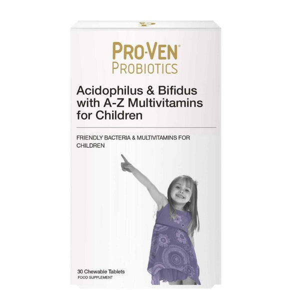Proven Probiotics Lactobacillus Bifidus A Z Multivits Children Tablets 30 Pack - O'Sullivans Pharmacy - Vitamins - 5034268004246