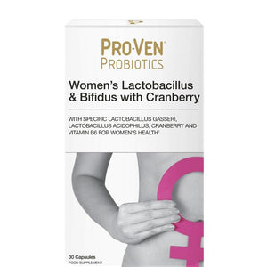 Proven Probiotics Women S Lactobacillus And Bifidus W Cranberry Capsules 30 Pack - O'Sullivans Pharmacy - Vitamins - 5034268004352