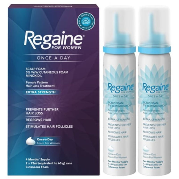 Regaine For Women 5% Foam 2 x 60g - O'Sullivans Pharmacy - Medicines & Health - 3574661315775