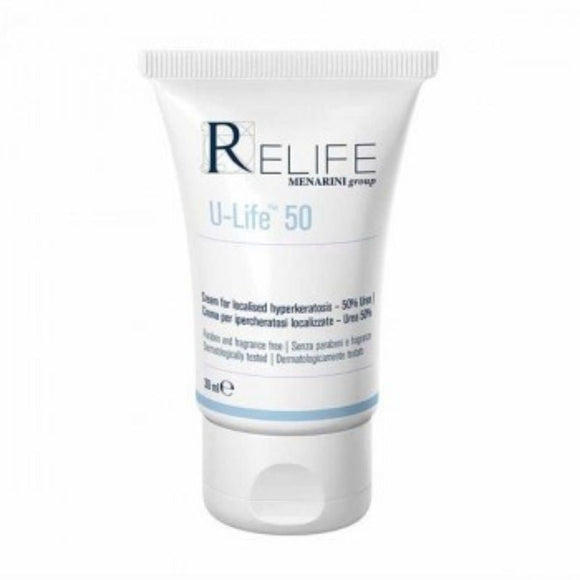 Relife U-Life 50% Urea Cream For Keratosis 50ml - O'Sullivans Pharmacy - Skincare - 8055348240924