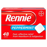 Rennie Chewable Peppermint 48 Pack - O'Sullivans Pharmacy - Medicines & Health -