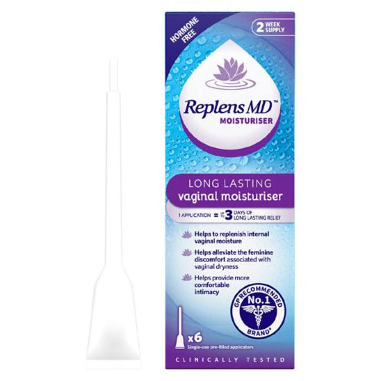 Replens MD Vaginal Moisturiser Applicators 2.5g x 6 Pack - O'Sullivans Pharmacy - Toiletries - 5010724529270