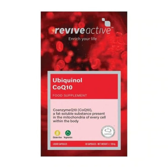 Revive Active Ubiquinol Coenzyme Q10 Capsules 30 Pack - O'Sullivans Pharmacy - Vitamins - 799439681903