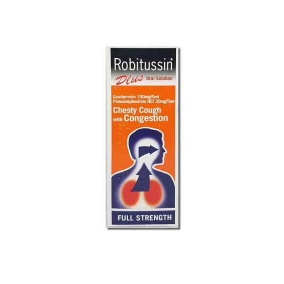 Robitussin Plus 100ml - O'Sullivans Pharmacy - Medicines & Health - 5011102003207