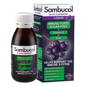 Sambucol Immuno Forte Sugar Free 120ml - O'Sullivans Pharmacy - Vitamins - 5060216560748