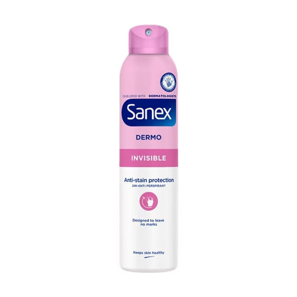 Sanex Antiperspirant Invisible 250ml - O'Sullivans Pharmacy - Toiletries - 8714789763316