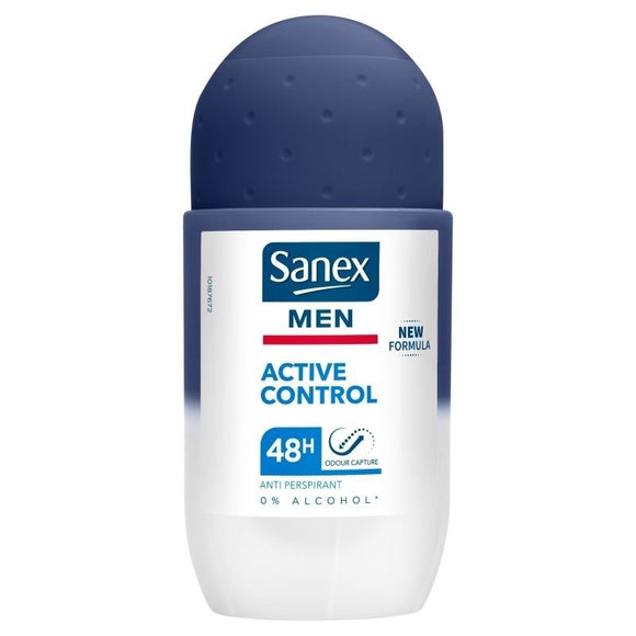 Sanex Roll On Deodorant Men Active 50ml - O'Sullivans Pharmacy - Toiletries - 8714789763460