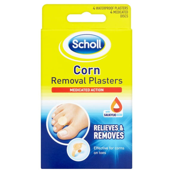 Scholl Corn Removal Plasters Waterproof 4 Pack - O'Sullivans Pharmacy - Medicines & Health -