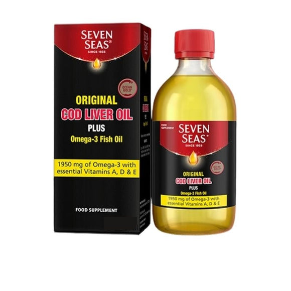 Seven Seas Pure Cod Liver Oil Liquid 150ml - O'Sullivans Pharmacy - Vitamins - 5012335887503