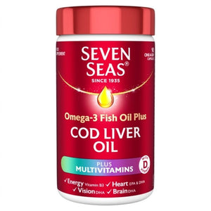 Seven Seas Pure Cod Liver Oil & Multivitamin Capsules 90 Pack - O'Sullivans Pharmacy - Vitamins -