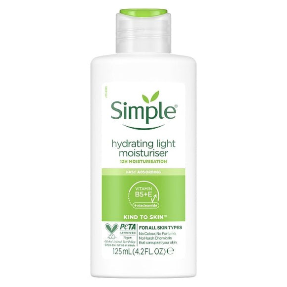 Simple Hydrating Light Moisturiser 125ml - O'Sullivans Pharmacy - Skincare - 5011451103931