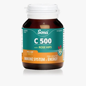 Sona C500 Vitamin C 500mg Tablets 125 Pack - O'Sullivans Pharmacy - Vitamins - 5390612000853