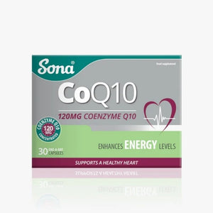 Sona CoQ10 120mg Capsules 30 Pack - O'Sullivans Pharmacy - Vitamins - 5390612057154