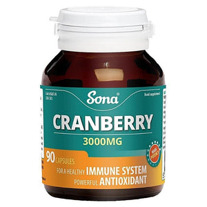 Sona Cranberry Capsules 90 Pack - O'Sullivans Pharmacy - Vitamins -