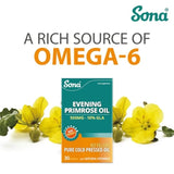 Sona Evening Primrose Oil 500mg Capsules Twin Pack 2 X 60 - O'Sullivans Pharmacy - Vitamins - 5390612200505