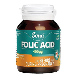 Sona Folic Acid Tablets 90 Pack - O'Sullivans Pharmacy - Vitamins -