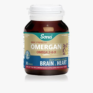 Sona Omergan 3-6-9 Capsules 30 Pack - O'Sullivans Pharmacy - Vitamins - 5390612000242