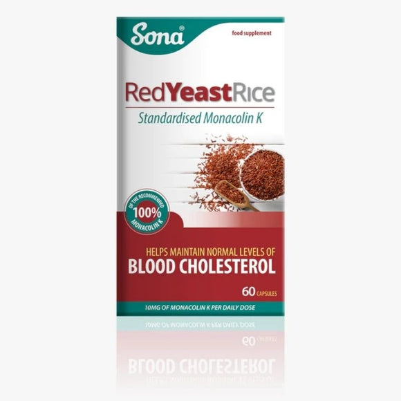 Sona Red Yeast Rice Capsules 60 Pack - O'Sullivans Pharmacy - Vitamins - 5390612008903