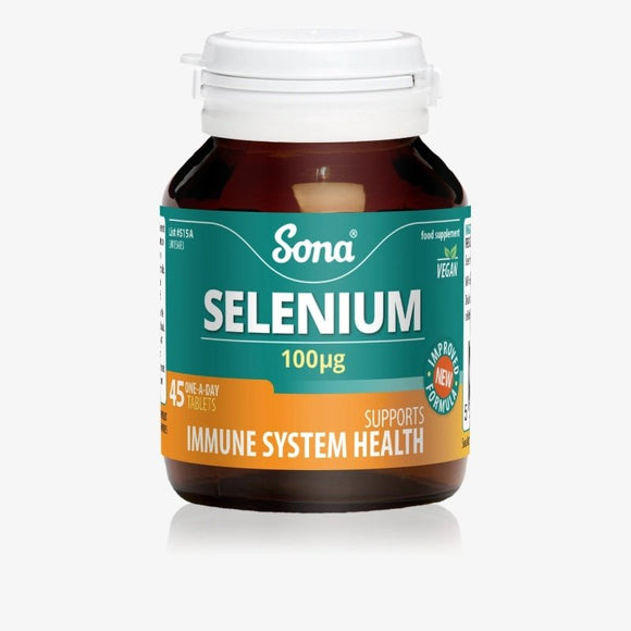 Sona Selenium 100ug 45 Tablets - O'Sullivans Pharmacy - Vitamins - 5390612001508