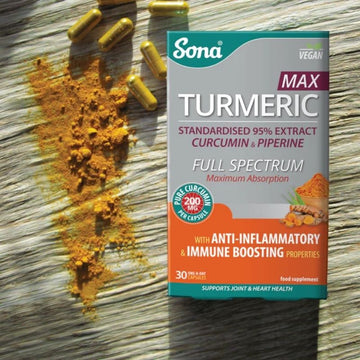 Sona Turmeric Max Capsules 30 Pack - O'Sullivans Pharmacy - Vitamins - 5390612000617