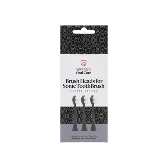 Spotlight Sonic Toothbrush Replacement Heads in Grey - O'Sullivans Pharmacy - Toiletries - 5391531561500