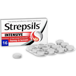 Strepsils Intensive Honey & Lemon Lozenges 16 Pack - O'Sullivans Pharmacy - Medicines & Health -