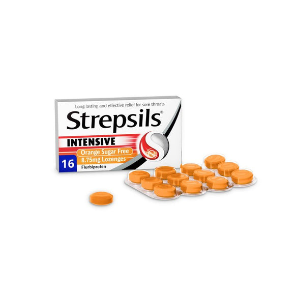 Strepsils Intensive Orange Lozenge 16 Pack - O'Sullivans Pharmacy - Medicines & Health - 5011417583197