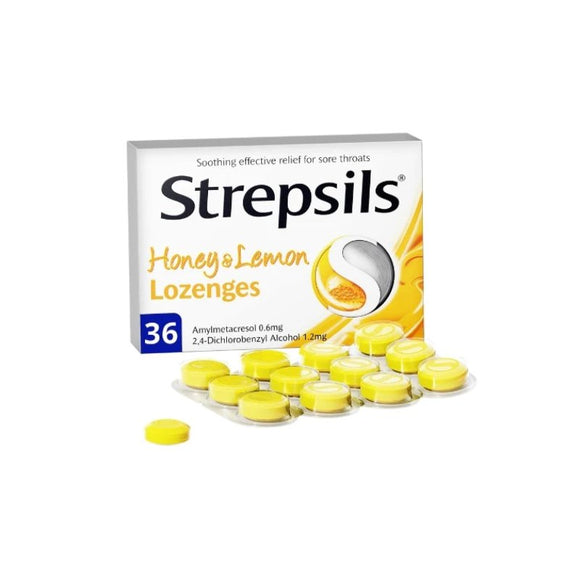 Strepsils Lozenges Honey & Lemon 36 Pack - O'Sullivans Pharmacy - Medicines & Health - 5011417579176