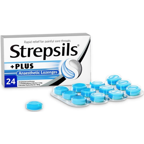 Strepsils Plus Lozenges 24 Pack - O'Sullivans Pharmacy - Medicines & Health -