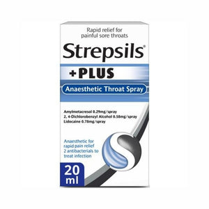 Strepsils Plus Spray 20ml - O'Sullivans Pharmacy - Medicines & Health -