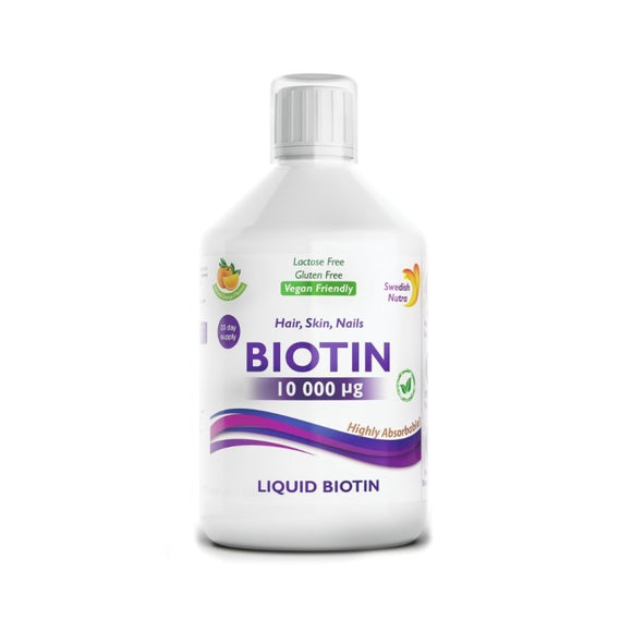 Swedish Nutra Biotin 10,000ug 500ml - O'Sullivans Pharmacy - Vitamins - 7305161321463