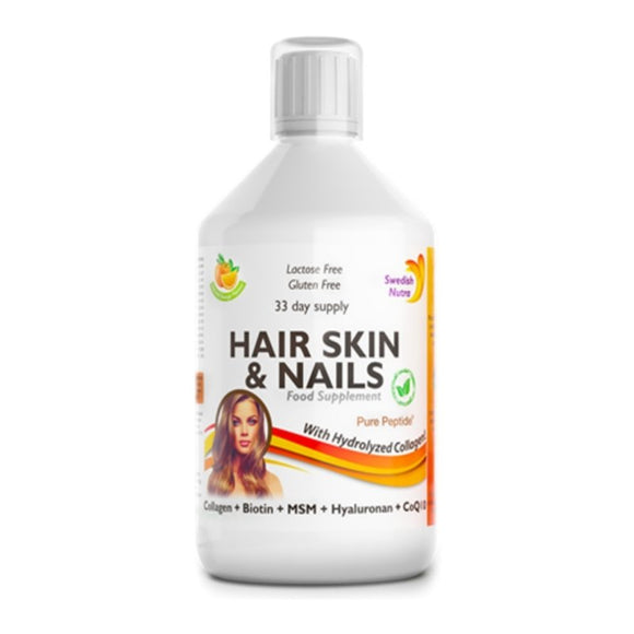 Swedish Nutra Hair Skin And Nails 500ml - O'Sullivans Pharmacy - Vitamins - 7309871929391