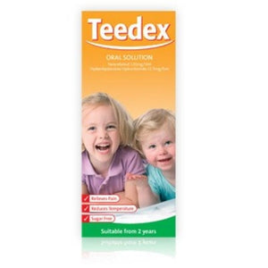 Teedex Oral Solution Sugar Free 100ml with Dosing Syringe - O'Sullivans Pharmacy - Medicines & Health - 5099627615938
