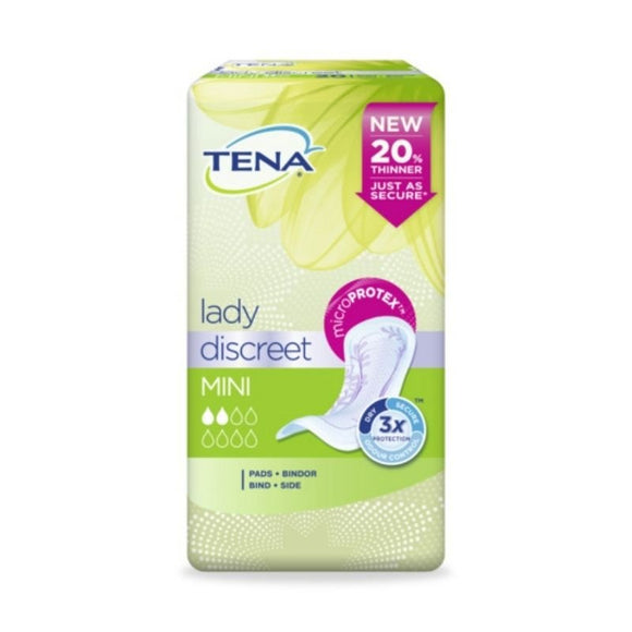 Tena Lady Mini Discreet 20 Pack - O'Sullivans Pharmacy - Toiletries -