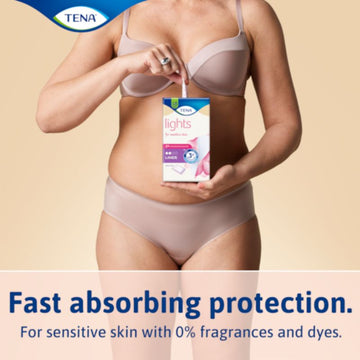 Tena Lights Incontinence Liner Single Wrap For Sensitive Skin 22 Pack - O'Sullivans Pharmacy - Toiletries - 7322540808667