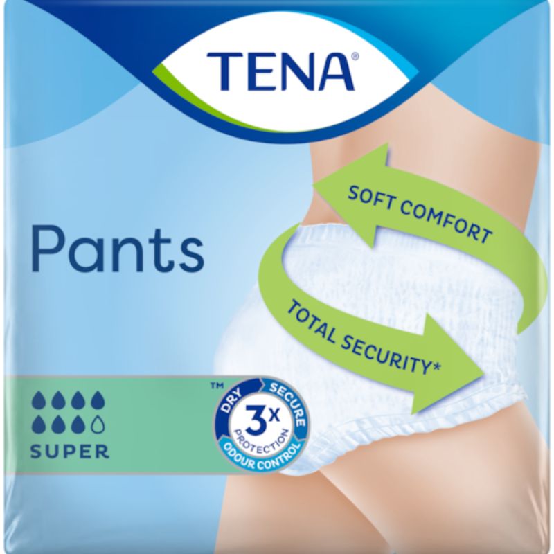 Tena Pants Super Medium 12 Pack, Incontinence