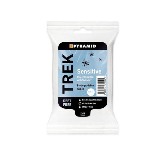 Trek sensitive Insect Repellent Wipes 15 Pack - O'Sullivans Pharmacy - Skincare - 5060013 672095