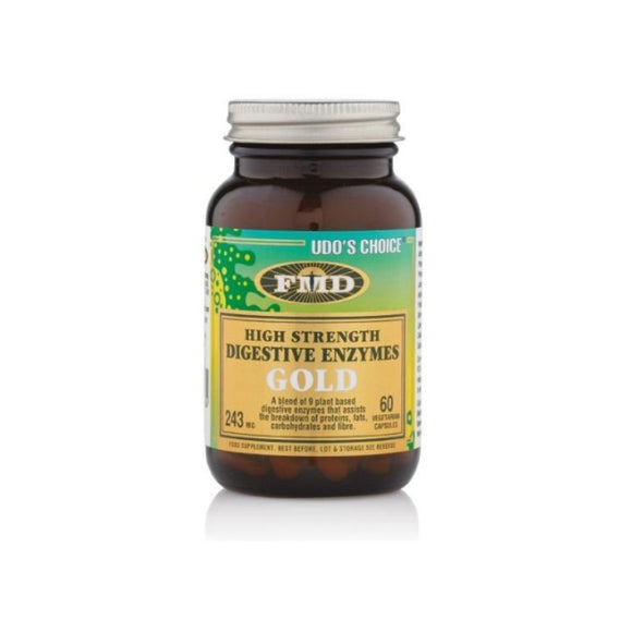 Udos Choice Digestive Enzymes Gold 60 Capsules - O'Sullivans Pharmacy - Vitamins - 5391500070934