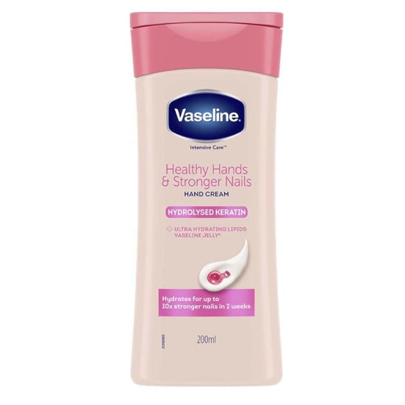 Vaseline Essential Healthy Hands and Stronger Nails 200ml - O'Sullivans Pharmacy - Skincare - 8712561485548